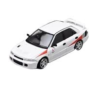 XUFQRAN Miniature display 1:64 Scale For Mitsubishi Lancer RS Evolution Car Die Cast Model Collectible Kit Static Ornaments Simulation collection