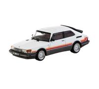 XUFQRAN Miniature display 1:64 Scale For Saab 900 Turbo White Alloy Car Model Die Cast Kit Static Collection Ornaments Simulation collection