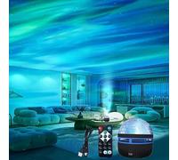 Xugenxes 2-in-1 Northern Lights & Waves Projector, Aurora Northern Lights Projector, 14 Light Effects, Bedroom, Party, LED Color Changing Light for Home Decoration (1pc)