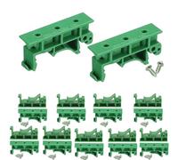 XUGERIP 10 Set DIN Rail Mount PCB Holder Clip Bracket - 35mm 15mm C45 PCB Mounting Adapter, Circuit Board Holder for DIN Rail Socket, Panel Bracket, Enclosure Clip