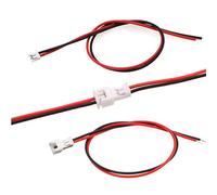 XUGERIP JST MX 1.25mm 2 Pin Connector, 20 PCS Male Plug and 20 PCS Female Socket, Micro Wire Connectors with 100mm Extension Cable AWG 26