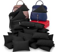 Xuhal 20 Pcs Purse Insert Pillows Set Fillers to Keep Shape, Uniform, Black | Cushioned Handbag Organizer Insert Fillers Shaper Inserts Maintain Purses for Storage Display Purse Stuffing Packing Filler