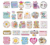 Xuhal 28 Pcs Inspirational Magnets Mental Health Fridge Magnets Motivational Funny Fridge Locker Magnetic Decal Smile Self Reminder Positive Affirmation Gift Therapy Office Home Magnetic Sticker