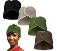 Xuhal Hair Wraps - 4 Pieces Mesh Hair Wraps for Black Women, Adjustable Size, Multiple Use Ways, Stylish Color to Match. Set of 4 in Army Green, Black, Dark Coffee, Camel
