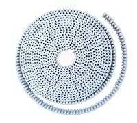 Xuhuhu-Equipment Timing Belt 10 Meters HTD8M Timing Belt Width 15 20 30mm Color White PU Polyurethane With Steel Core HTD 8M Open Ended Pitch 8mm Pulley, Synchronous Belt for 3D Printers (Size : Widt
