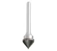 XUHXX 90 Degree Conical Alloy Hard Metal Grinding Head 1pcs Wood Carving Tungsten Steel Rotary Boring Cutter K-Type File Boring Tool