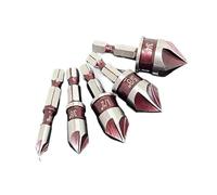 XUHXX Countersink Drill Bit Set 1/4'' Hex Shank 82 Degree 5 Flute Countersunk Mill Cutter Hole Wood Metal Chamfering Tools