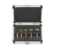 XUHXX High Speed Ti Countersink Drill Bit Set Chamfer 1/4"Hex Taper Hole Cutter Wood Metal Countersunk Bit Deburring Chamfering Tool