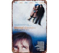 XUIGYA Eternal Sunshine of the Spotless Mind Vintage Metal Tin Sign Poster Wall Art Decor 8x12 Inch for Home Cafes Office Store Pubs Club Sign Gift