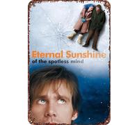 XUIGYA Eternal Sunshine of the Spotless Mind Vintage Metal Tin Sign Poster Wall Art Decor 8x12 Inch for Home Cafes Office Store Pubs Club Sign Gift