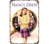 XUIGYA Nancy Drew Vintage Tin Sign Wall Art Decor - Retro Sign for Home Patio Decor Gifts Movie Poster - 8x12 Inch