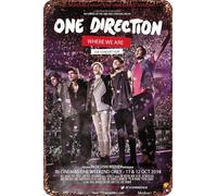 XUIGYA One Direction: Where We Are - The Concert Film Vintage Metal Tin Sign Movie Poster Wall Art Decor 8x12 Inch for Home Cafes Office Store Pubs Club Sign Gift
