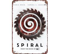 XUIGYA Spiral: From the Book of Saw Vintage Metal Tin Sign Movie Poster Wall Art Decor 8x12 Inch for Home Cafes Office Store Pubs Club Sign Gift