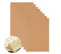 XUIIOSOOKP A5 Plain Paper Notebooks, 8 Packs A5 Lined Notebooks, Kraft Cover Blank Note Books Note Pads Set, 36 Sheets/72 Pages Each, for Writing Drawing Sketching Study Notes-Taking