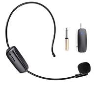 XUJAIOLQP UHF Wireless Microphone Headset & Handheld Mic 2 in 1, 165ft Range for Karaoke Speaker, Amplifier, PA System, Teaching, Fitness
