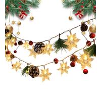 Xujemolp String Lights Christmas 6.56ft Battery Operated Decor with 20 LED | Light up Christmas Garland for Indoor Outdoor Home Holiday Party Patio Bedroom Garden