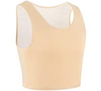 XUJI Binder Transgender Trans FTM Breathable Half Chest Binder (K, 3XL)