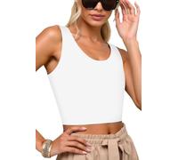 XUJI Chest Binder Trans FTM Binder Transgender Seamless Bra Breast Binder (W, M) White