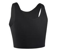XUJI Chest Binder Trans FTM Compression Seamless Bra for Transgender (B, M) Black