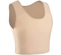 XUJI Half Chest Binder for Transgender FTM (K, 2XL) Nude