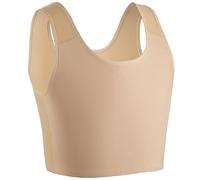 XUJI Half Chest Binder Transgender Compression FTM Pullover Design Binder (K, 3XL)