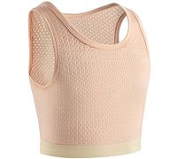 XUJI Transgender FTM Trans Breathable Half Chest Binder (K, S)