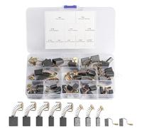 Xujinsongg 40 pcs Electric Motor Carbon Brushes, 10 Sizes Carbon Brushes Replacement Set Repair Power Tools Motors Parts Compatible with Dewalt Angle Grinder Electric Hammer Drills Circular Saws
