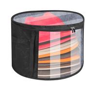 Xujinsongg Round Hat Boxes with Lids, Large Round Hat Storage Box for Women Men Travel Organizer, Foldable Closet Organizer for Women and Men, for Hats Cap Storage Bag(16.5 x 10.4 inch)
