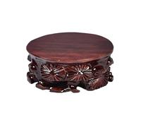 XUJUAN-0227 Bonsai Pedestal Miniature Wood Display Pedestal Tea Sets Vase Home Decoration Base(Small)