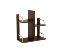 XUJUAN-0227 Bookshelf Nordic Simple Artificial Board Bookshelf Desktop Multipurpose Organizer Shelf