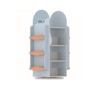 XUJUAN-0227 Bookshelf Whale Solid Wood Rotating Bookshelf, 360 Degree Bookcase, Household Vertical Picture Book Shelf Reading Area