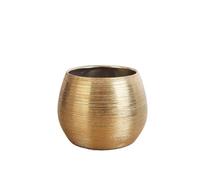 XUJUAN-0227 Flower Plant Pots Luxury, High-End, Creative Brushed Gold-Plated Ceramic Hydroponic Pothos And Phalaenopsis Orchid Planter(Gold,XL)