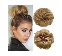 XUJUAN-0227 Human Hair Messy Buns 1PCS Synthetic Messy Hair Bun Hair Piece Hair Extension Thick Wavy Ponytail Chignon Hairpieces for Women Girls Tousled Updo Scrunchie Bun Hair Piece(103)