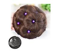 XUJUAN-0227 Human Hair Messy Buns Hair Chignon Pony Tail Bun Artificial Synthetic Tress Claw In Ponytail Hair Extension Women's Hairpiece Ponytails Curly Scrunchy Chignon Bun Hair Piece(ZZ618-2-30-Z)