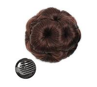 XUJUAN-0227 Human Hair Messy Buns Hair Chignon Pony Tail Bun Artificial Synthetic Tress Claw In Ponytail Hair Extension Women's Hairpiece Ponytails Curly Scrunchy Chignon Bun Hair Piece(NF111-2-33)