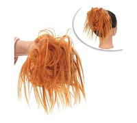 XUJUAN-0227 Human Hair Messy Buns Messy Bun Hair Piece Hair Extension with Elastic Rubber Band Synthetic Tousled Updo Wavy Bun Chignons Hairpiece Ponytail Extensions for Women Bun Hair Piece(#16)