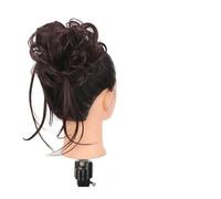 XUJUAN-0227 Human Hair Messy Buns Messy Bun Hair Piece, Super Long Tousled Updo Hair Buns Extension Wavy Scrunchie Ponytail Hairpieces with Elastic Hair Band for Women Girls Bun Hair Piece(004)
