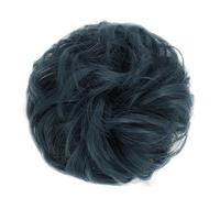 XUJUAN-0227 Human Hair Messy Buns Messy Bun Hair Pieces Extensions, Curly Wave Synthetic Chignon Hairpiece with Rubber Band, Donut Hair Bun Scrunchie for Women Girls Bun Hair Piece(2913)