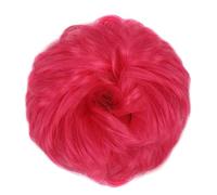 XUJUAN-0227 Human Hair Messy Buns Messy Bun Hair Pieces Extensions, Curly Wave Synthetic Chignon Hairpiece with Rubber Band, Donut Hair Bun Scrunchie for Women Girls Bun Hair Piece(8C)