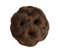 XUJUAN-0227 Human Hair Messy Buns Synthetic Hair Bun Chignon Ponytail Extension Nine flowers Tress Clip In Ponytail Hair Hairpiece Curly Chignon Women's Hairpiece Bun Hair Piece(NF111-2-30)