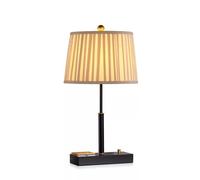 XUJUAN-0227 Table Lamp Master Bedroom Bedside Lamp Tricolor Table 1 USB Socket Study Room Living Hallway Decorative Lamps