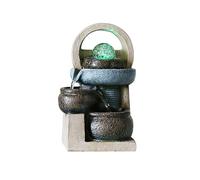 XUJUAN-0227 Tabletop Fountain Simple Desktop Ornaments Opening Housewarming Running Water Fountain Furnishings to Improve Feng Shui Decorative Ornaments Zen Fountains