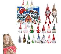 Xujuika 2025 Advent Calendar - 24 Days Collectible Christmas Figures Gnome Decorations - Swedish Dolls Tomte Plush Men Women Children Kids Boys Girls Teen Toddler for Family Holiday Fun