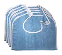 Xujuika Adult Bibs 5 Pack, Terry Cloth Adult Bibs, Adult Dribble Bibs For Elderly Washable, Adult Bib Clothing Protector, Adult Dining Bibs, Reusable Adult Bibs For Men, Women, Seniors, Disabled