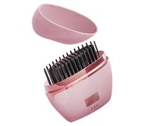 Xujuika Brush Straightener for Women | Cordless 3 Temp Settings Comb - Small Hot Hair Straightener Comb,for Long Short Men Women Travel Home Daily Salon Morning Date Night Work Party