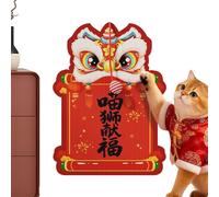 Xujuika Cat Scratcher | Chinese New Year Pet Mat,Scratching Pad,for Door Sofa Indoor Grinding Claw Playing Boredom Home Exercise Kitten