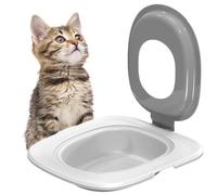 Xujuika Cat Toilet Seat Trainer | Cat Litter Tray For Toilet Seat | Cat Toilet Training Systems | Cat Litter Training Toilet | Kitten Potty Training Aid For Pet Cleaning, No More Dirty Litter Box
