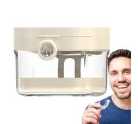 Xujuika Denture Bath Case - Denture Cup with Lid,with Mirror Cleaning Tool Storage Box for Men Women Teen Girl Teen Boy Child Elderly Night Guard Retainer Travel