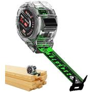 Xujuika Fluorescent Retractable Precision Measuring Tape, Lock Measuring Tape Measure, Double-Sided Scale Measuring Tapes With Magnetic Hook For Construction Projects, Carpenters,