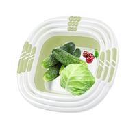 Xujuika Foldable Dish Basin | Washtub for Dishing,Portable Foot Soaking Tub Space-Saving for Camping Clothing Fruit Bathroom, Laundry Washtub
